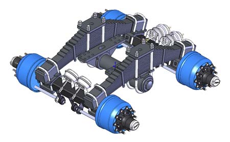 Подвеска рессорно-балансирная