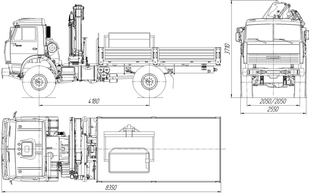 Камаз 4326 чертеж