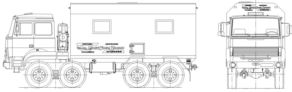 Мастерская передвижная Урал 8х8