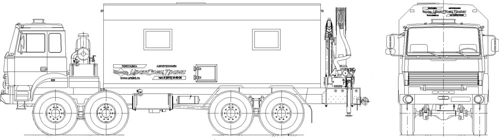 Мастерская передвижная Урал 8х8