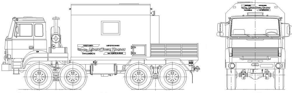 Мастерская передвижная Урал 8х8