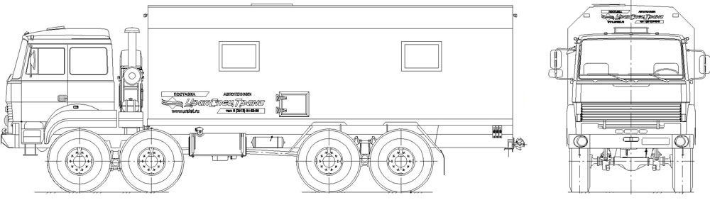 Мастерская передвижная Урал 8х8