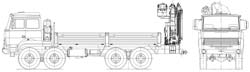 Бортовой автомобиль Урал (8x8) с КМУ