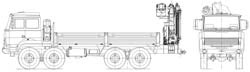 Бортовой автомобиль Урал (8x8) с КМУ