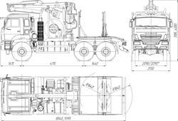 Лесовозный тягач Камаз