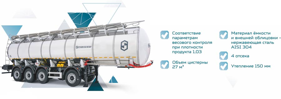 полуприцеп молоковоз