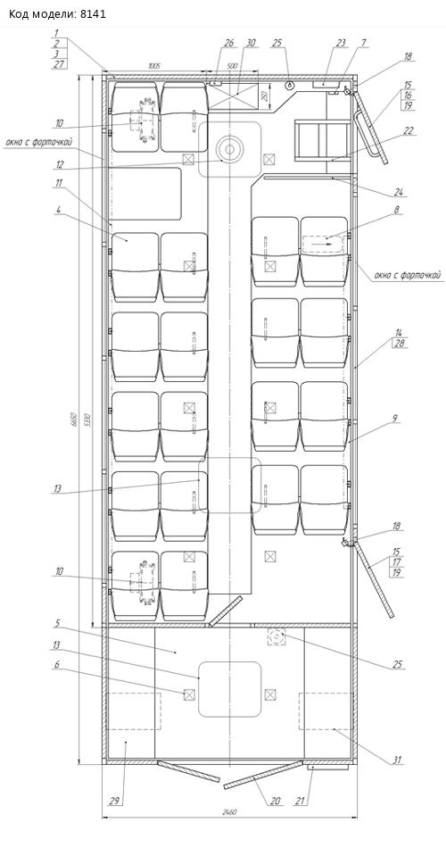 Планировка ГПА Камаз 43118