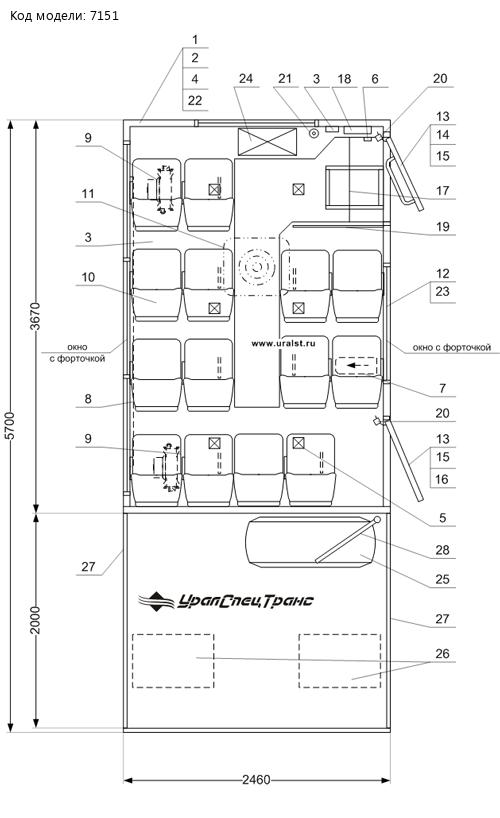 Планировка ГПА Камаз 43502-66