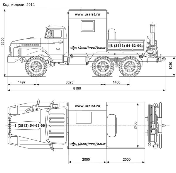 Урал ГПА 4320 с КМУ ИМ-55