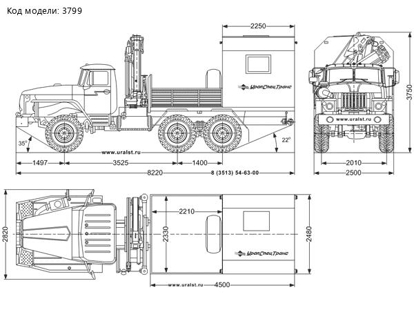 Урал ГПА 4320 с КМУ ИМ-95