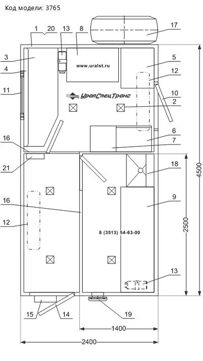 Планировка Лаборатории Камаз 5350-42