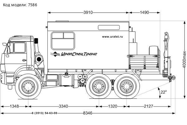 Камаз МРМ УСТ-54534 5350-42 с КМУ ИМ-20