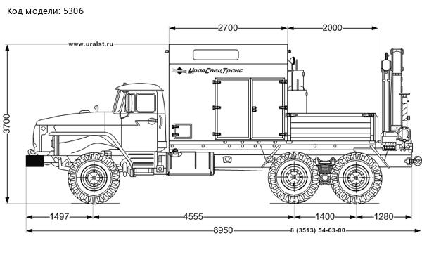 Автомастерская Урал с КМУ ИМ-95