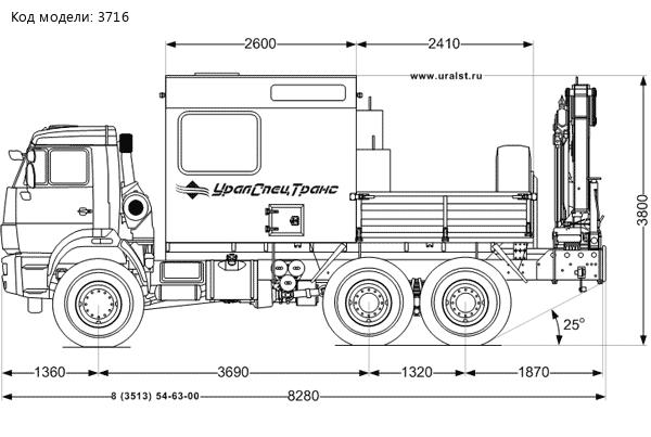 Камаз МРМ УСТ-54534 43118-46 с КМУ ИМ-150