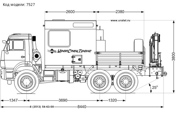 Камаз МРМ УСТ-54534 43118-46 с КМУ ИМ-77