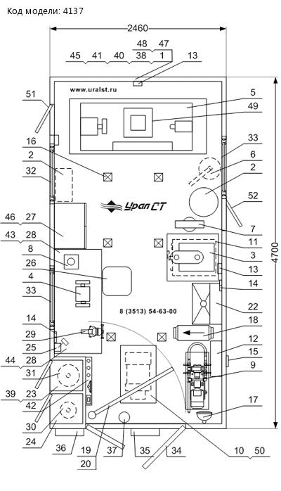 Планировка ПАРМ Урал