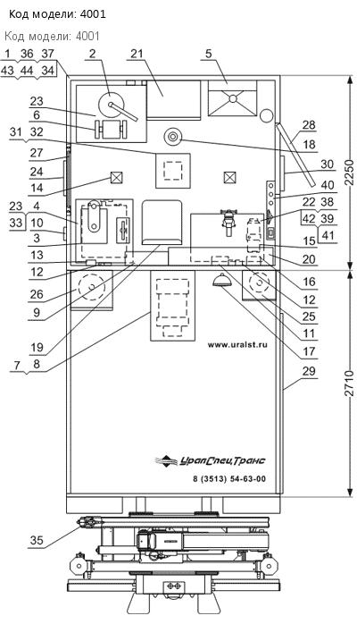 Планировка Камаз АНРВ 43118 с КМУ Palfinger РK 8500А