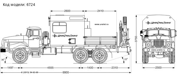 Урал АНРВ 4320-72М с КМУ Palfinger PK-4501 УСТ-5453