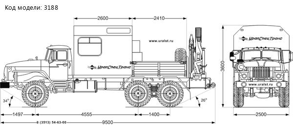 Автомастерская Урал с КМУ ИМ-150