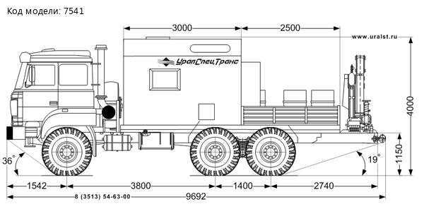 Фургон маслостанция с КМУ PK-6500