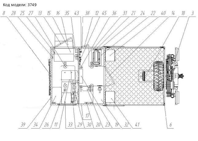 Планировка Урал NEXT АНРВ с КМУ ИМ-20