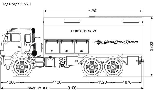 Маслостанция УСТ-5453 на шасси Камаз 43118-46