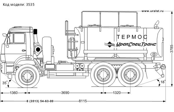 АЦПТ-8-2НО УСТ 5453 Камаз 43118-50 насос