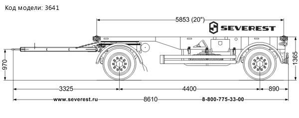 Прицеп контейнеровоз ПК 17-22-6