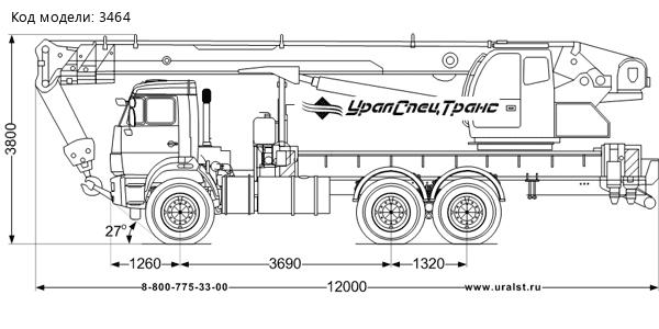 Автокран КС 55732-25-22 "Челябинец" Камаз 65115-50 