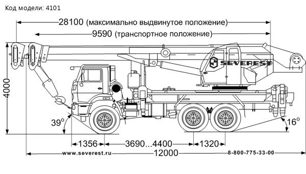 Автокран КС 55732-25-28 "Челябинец" Камаз 43118