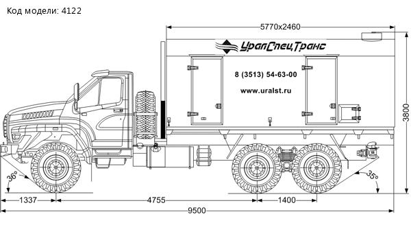 ППУА 1600/100 Урал 4320-72Е5 NEXT УСТ 5453