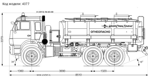 АТЗ-11-2 УСТ 5453 Камаз 43118-50