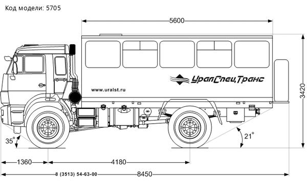 Вахтовый автобус Камаз 43502-66