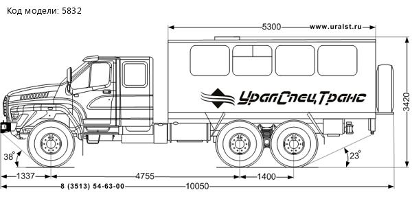 Вахтовый автобус Урал 43118 22 места УСТ-5453
