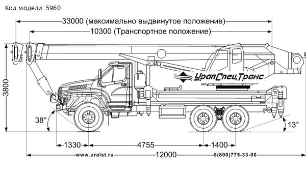 Автокран КС 55732-25-33 "Челябинец" Урал NEXT 4320-6951-72