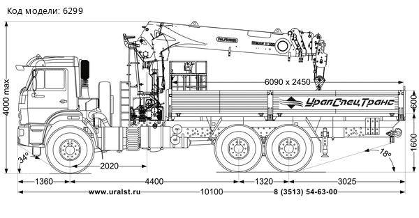 Бортовой автомобиль с КМУ ИТ-200
