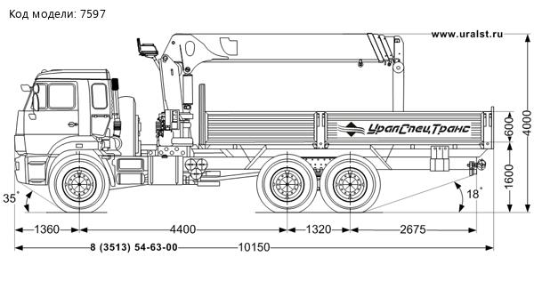 Бортовой Камаз 43118-46 с КМУ ИТ-150 УСТ-5453