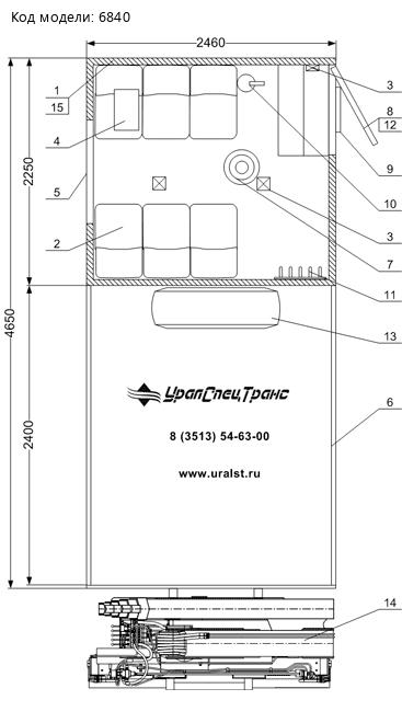 ПЛАНИРОВКА ГПА КАМАЗ 43118-50 С КМУ ИМ-150