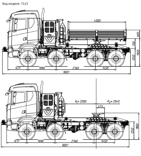 Седельный тягач SCANIA 8х8