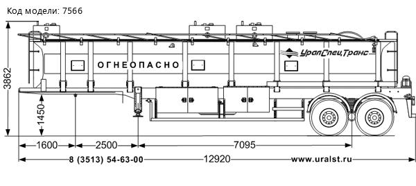 Полуприцеп цистерна ППЦ 38П-24Д-3 УСТ 94651L