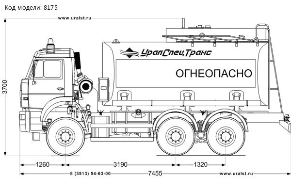 АЦ-17 УСТ 5453 Камаз 65115-50