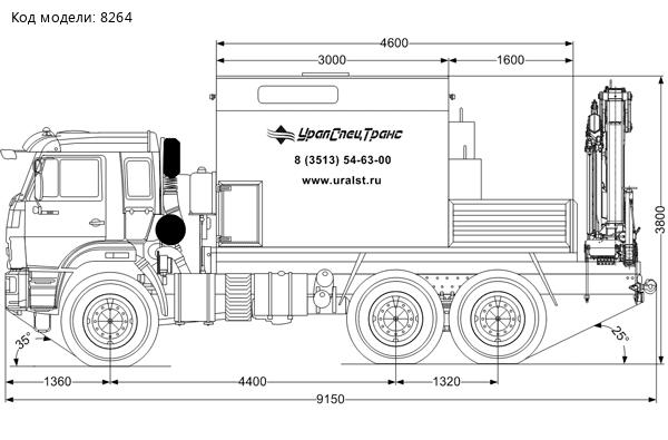 ПАРМ с КМУ ИМ-95 УСТ 5453 Камаз 43118-50, сп.м