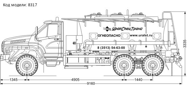 АТЗ-11-3 УСТ 5453 Урал 73945-01