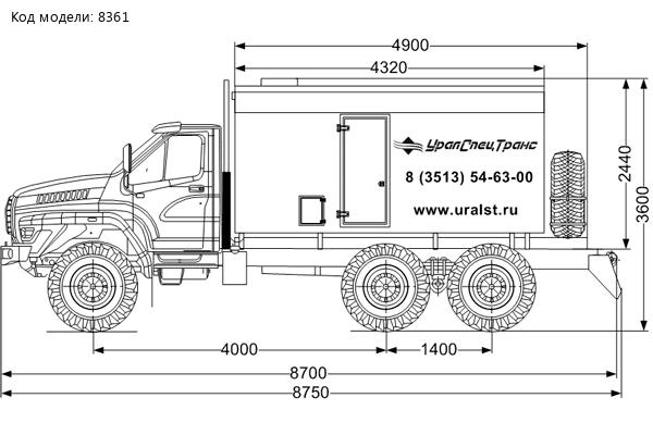 ППУА 1600/100 Урал NEXT 5557-72Е5Г38