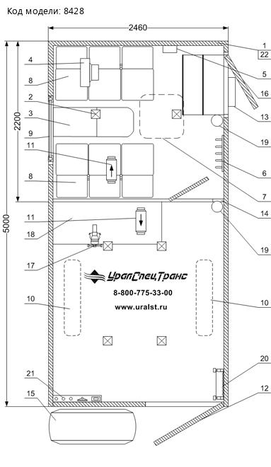 ПЛАНИРОВКА ГПА 6+2 закр. урал 4320-72Е5