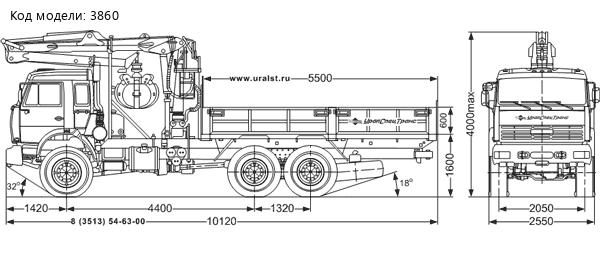 Бортовой Камаз 43118 с ОМТ-97М