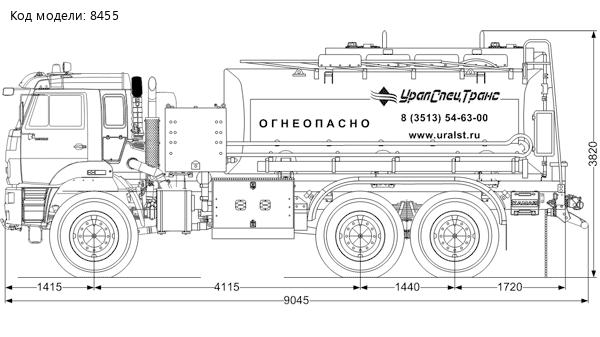  АТЗ-16-2 УСТ 5453 Камаз 65224-53