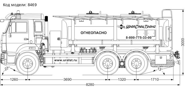 Автотопливозаправщик АТЗ-11-2 УСТ 5453 