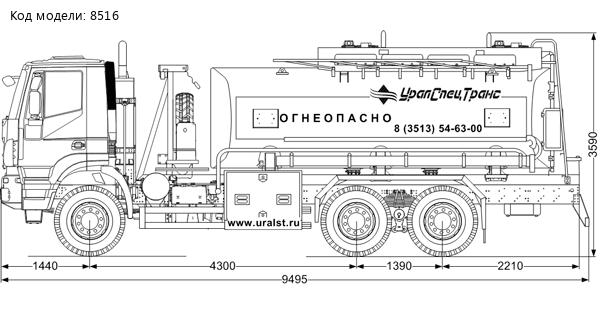 АТЗ-18-2 IVECO TRAKKER AD380T45W 4300 ММ 