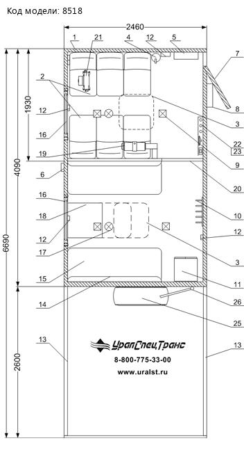 ПЛАНИРОВКА ТБМ Урал 4320-72Е5Г38 NEXT